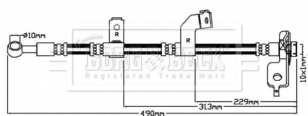 BORG & BECK stabdžių žarnelė BBH8138